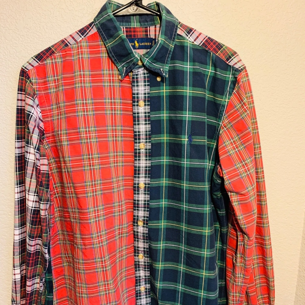 Ralph Lauren Polo multi plaid button up shirt